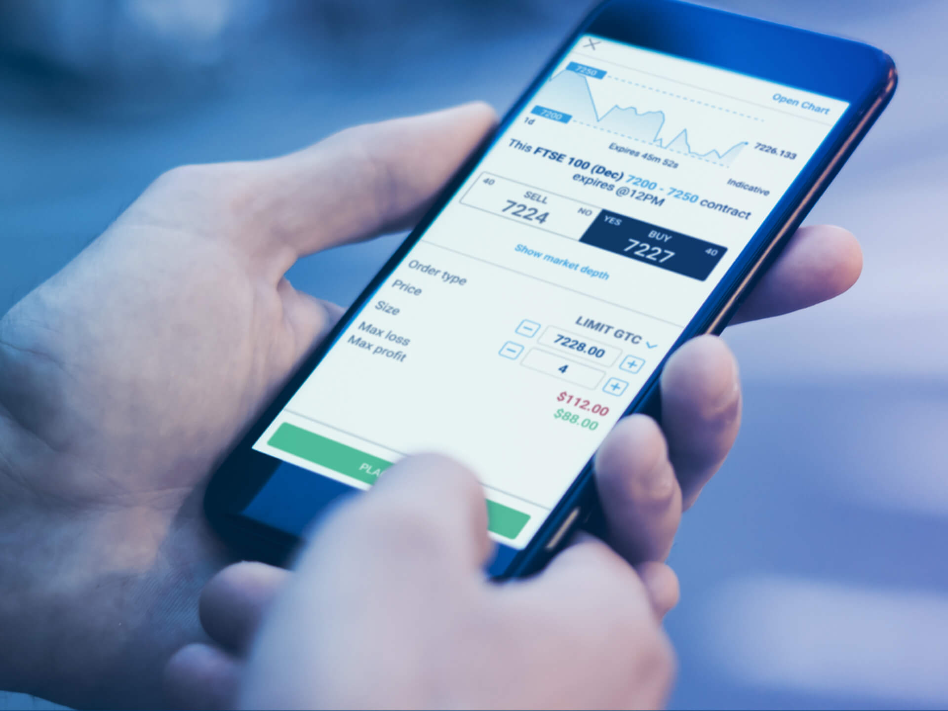 Nadex mobile app